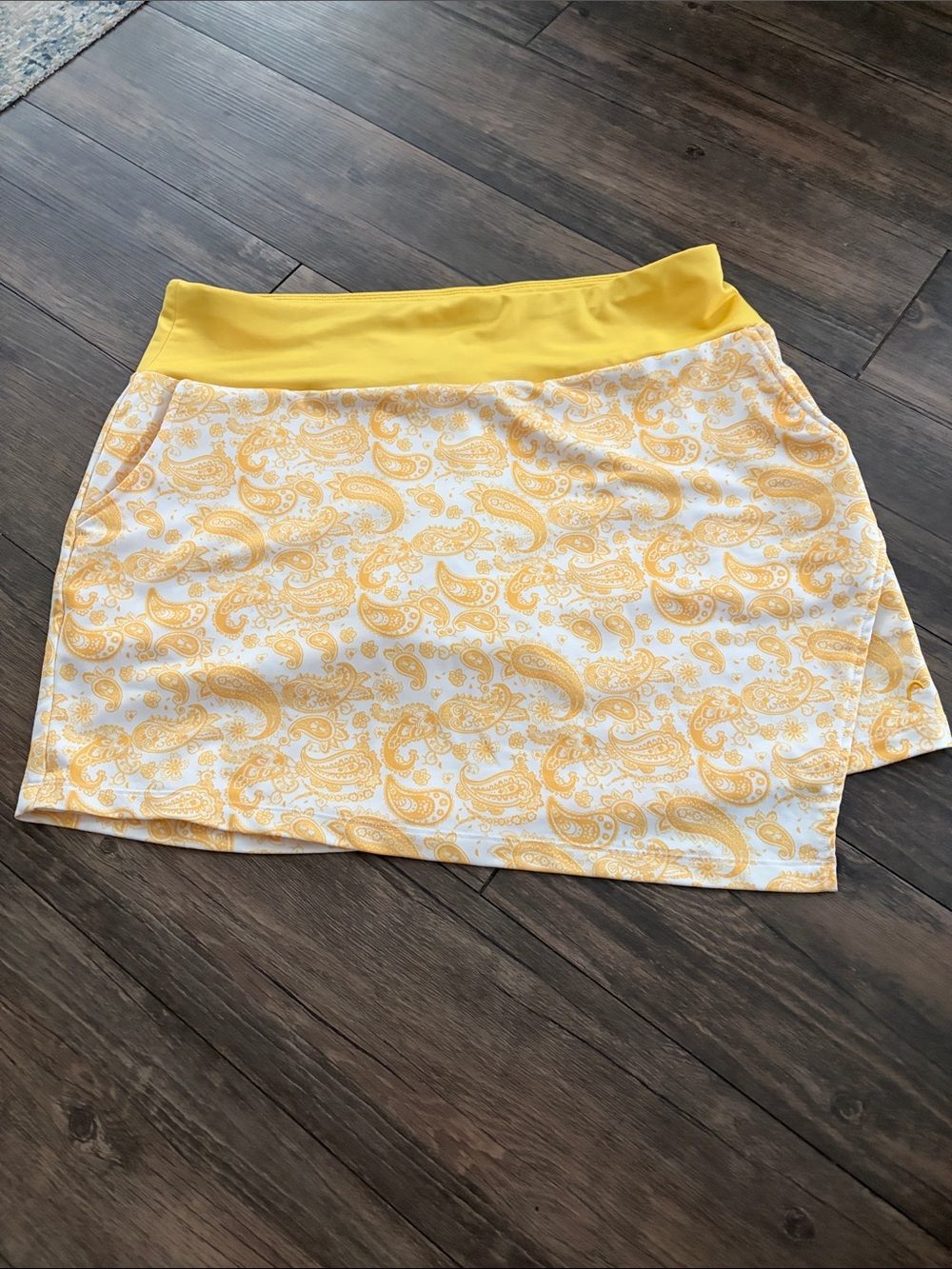 Head Yellow Paisley Mini Skort